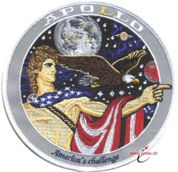 Bild von Apollo 17 Commemorative Spirit Erinnerungsabzeichen Aufnäher Abzeichen Patch Large
